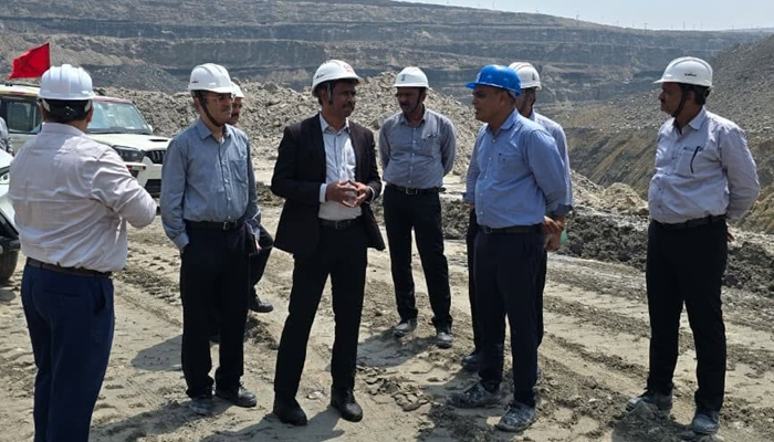 CMD, NCL reviews operations at Dudhichua mine